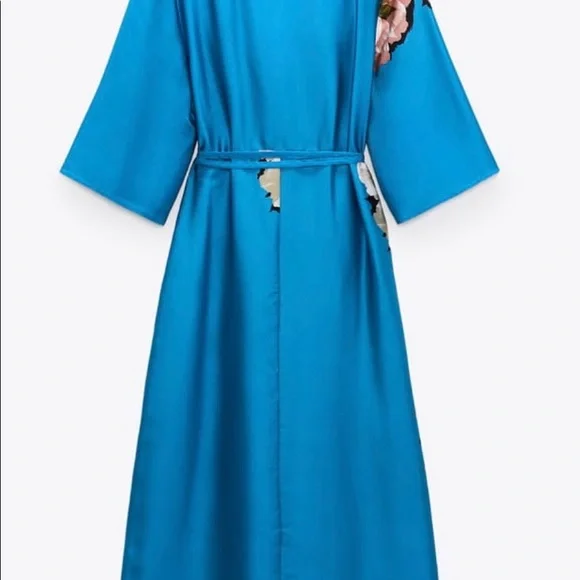 NWT Zara floral wrap dress - Picture 6 of 7